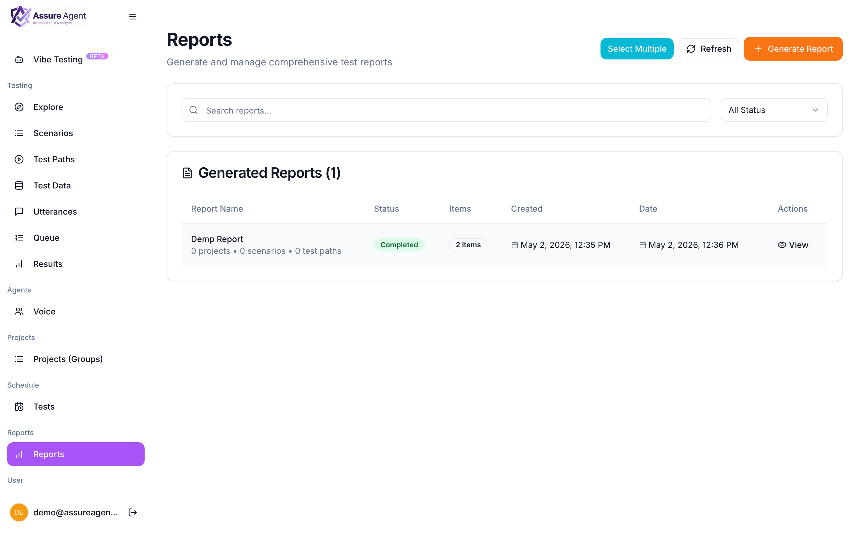 Report viewer
